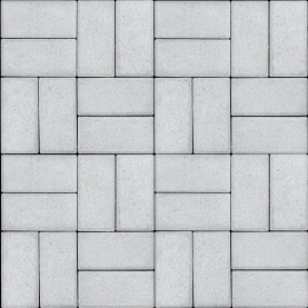 Тротуарная плитка Брусчатка 50 200х100 слоновая кость