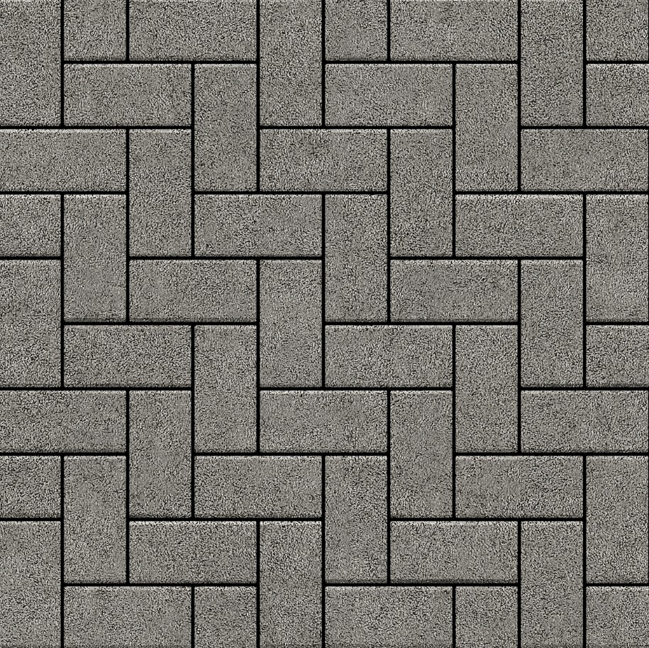Плитка тротуарная "Брусчатка 60" (200х100 мм) Серый 