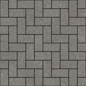 Плитка тротуарная "Брусчатка 60" Серый (без фаски)
