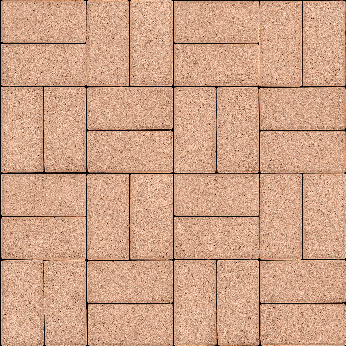 Тротуарная плитка Брусчатка 60 200х100 оранж